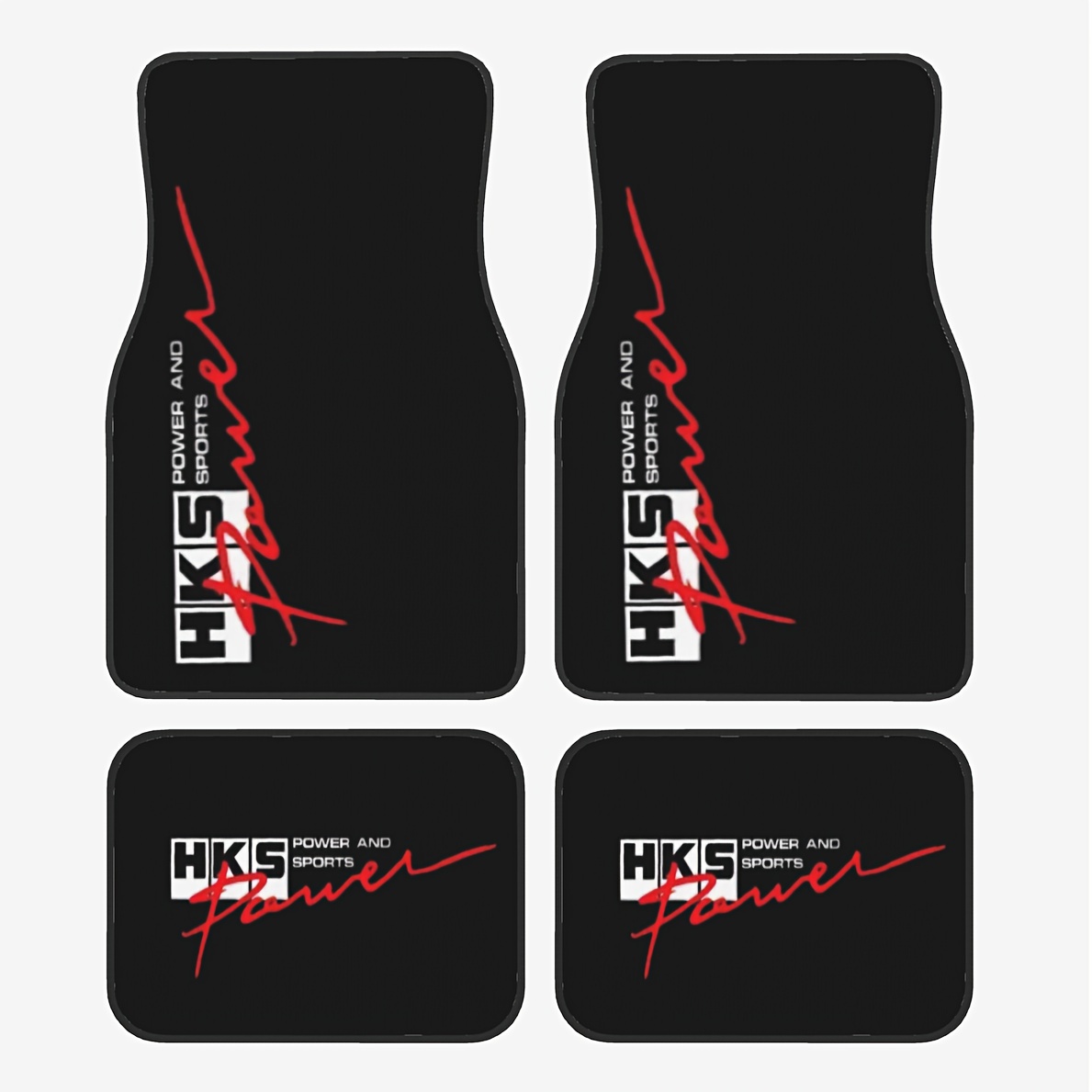 Power Tools Logo - 4 Buah- Keset Lantai Mobil dengan