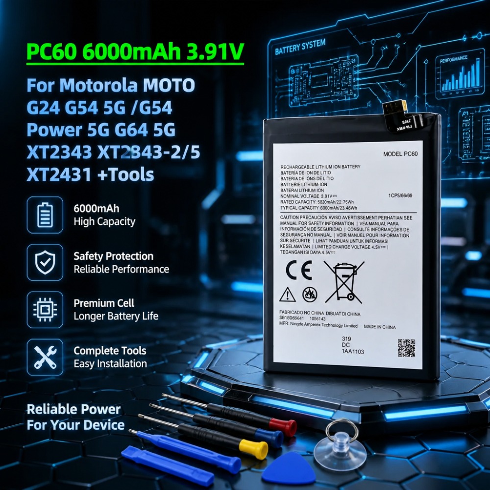 Power Xt Tools - Penjualan Panas Baterai Ponsel Baru PC60