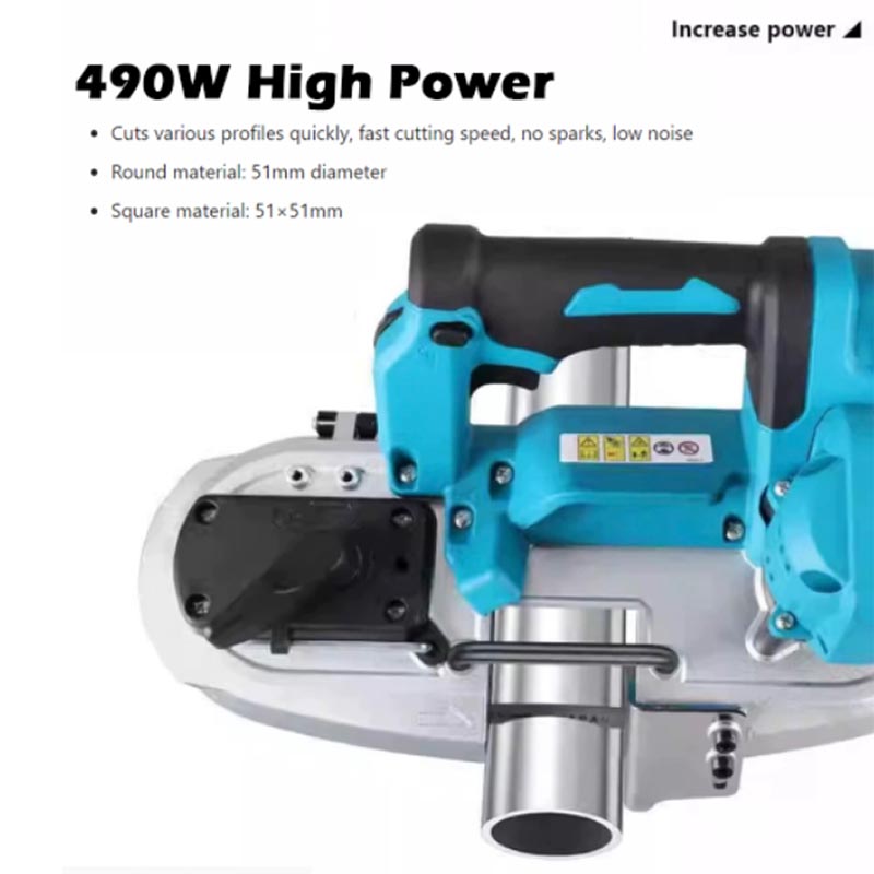 Power Tools Band - Gergaji Pita Tanpa Kabel 490W, Gergaji