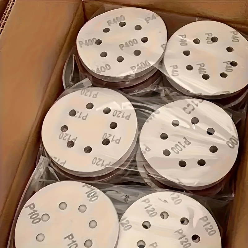 Random Orbital Sander - 100 Lembar Amplas 5-Inci 8-Lubang -