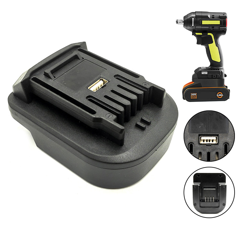 Power Tools Orange - Konverter Adaptor Baterai untuk Worx 4Pin