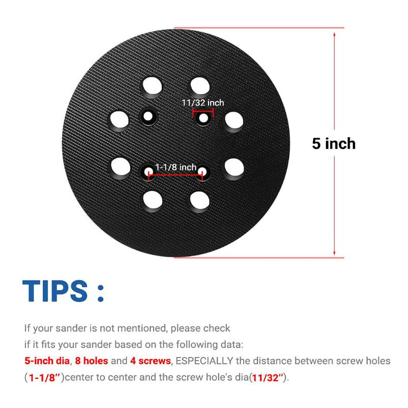 Random Orbital Sander - 1 Buah Bantalan Pengamplasan Pengganti 5