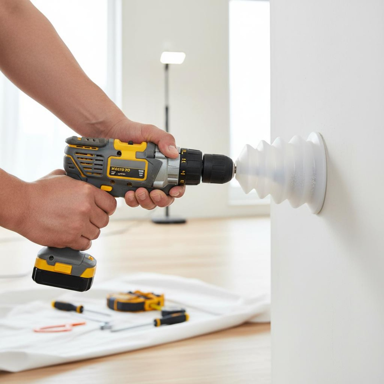 Power Tools Hammer - Mangkuk Pengumpul Debu Bor Mudah Dipasang,