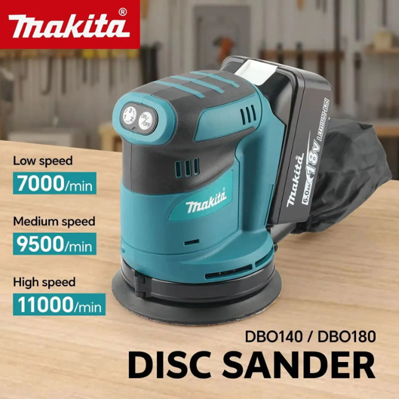 Random Orbital Sander - Makita DBO180Z 18V Mesin Sander Orbital