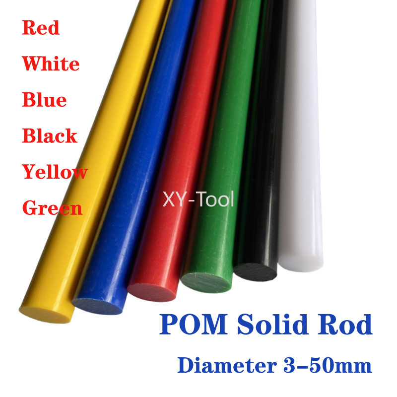 Power Tools Yellow - Batang POM Dia 3-50mm Hitam Putih