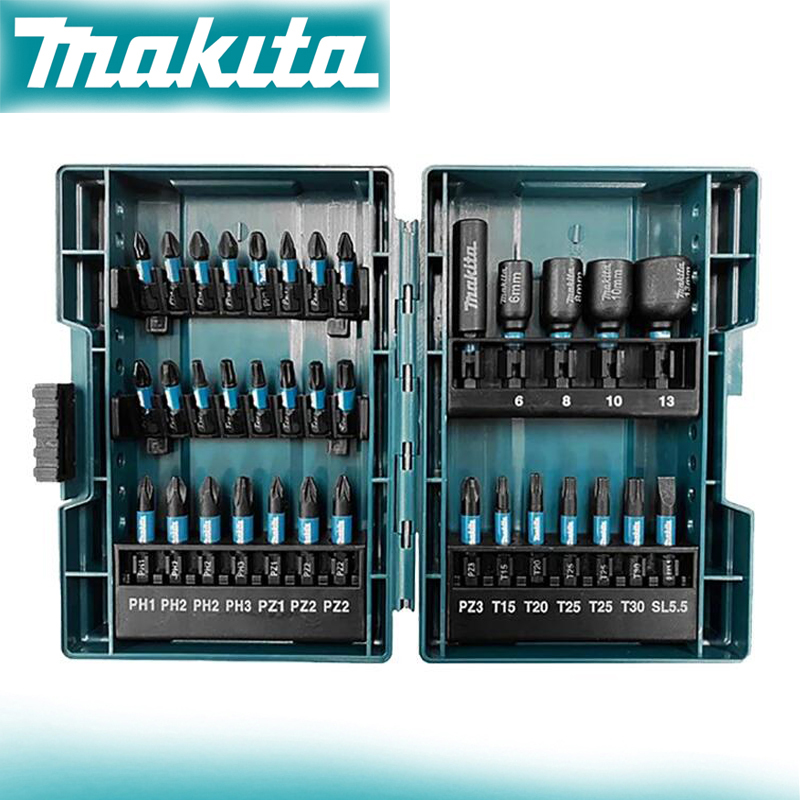 Power Tools Makita Set - Makita E-06638 Impact Screwdriver Bits 35-PCS