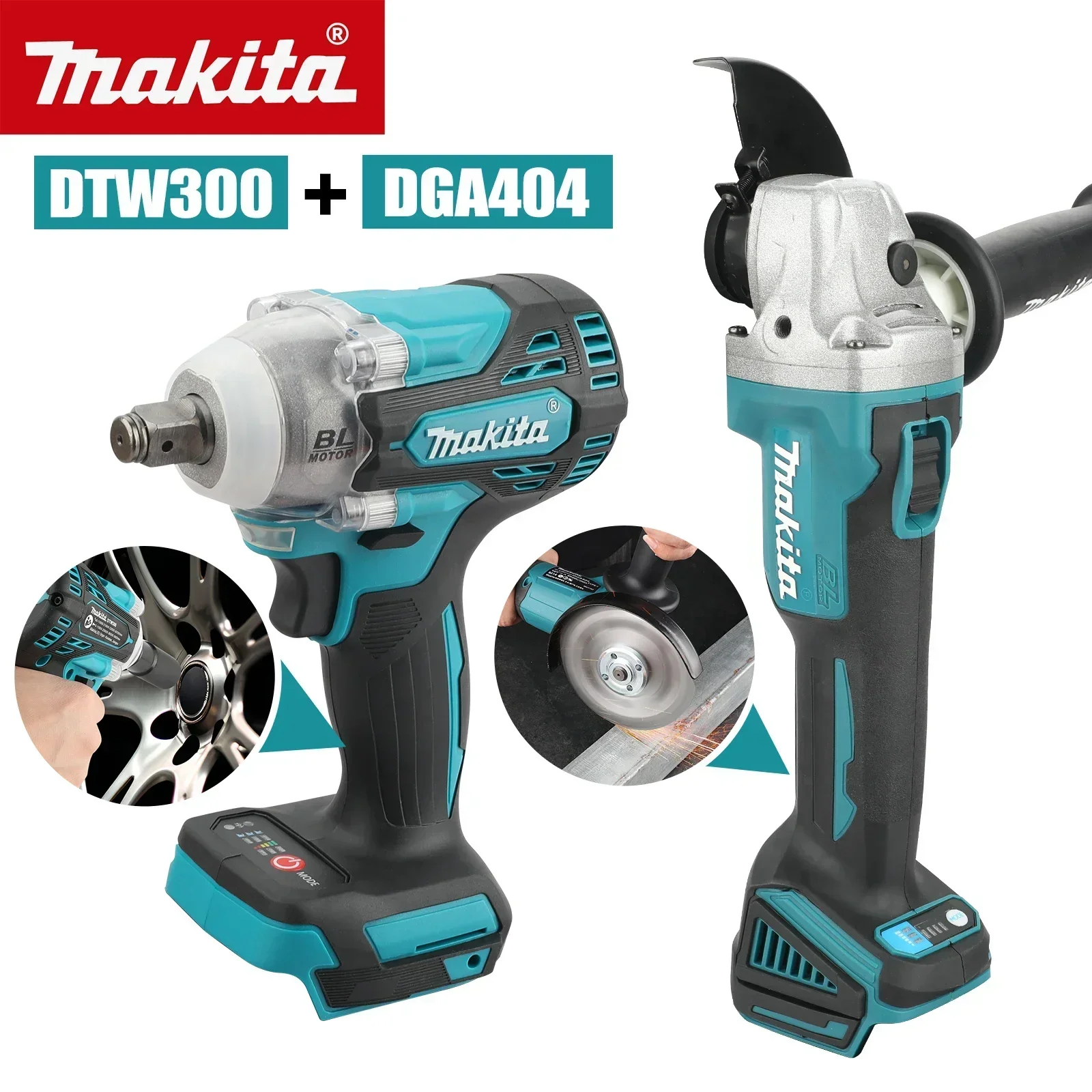 Power Tools Makita Set - Set Perkakas Makita 18V 2-in-1: Obeng