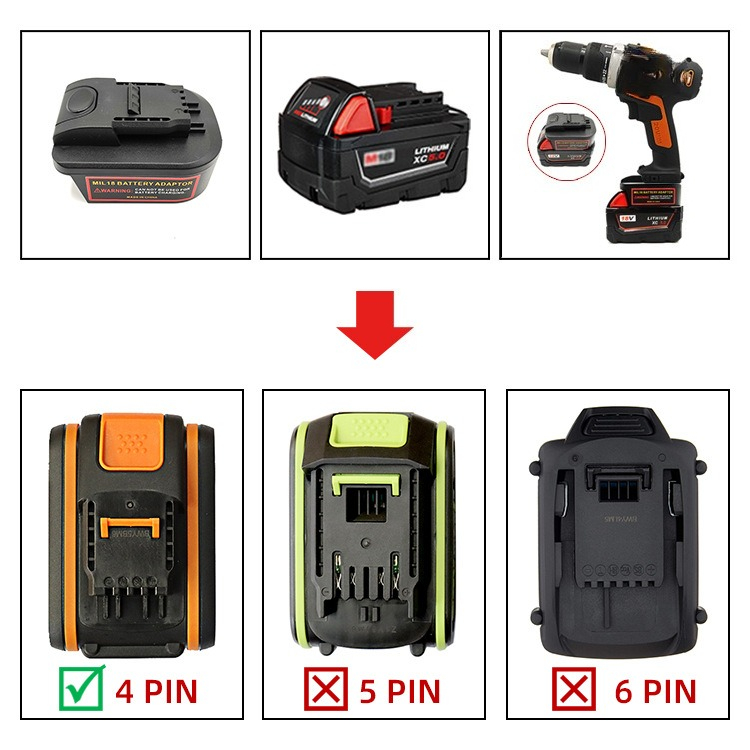 Untuk Worx 20V 4-Pin Orange Po - Power Tools Orange ulasan dan harga