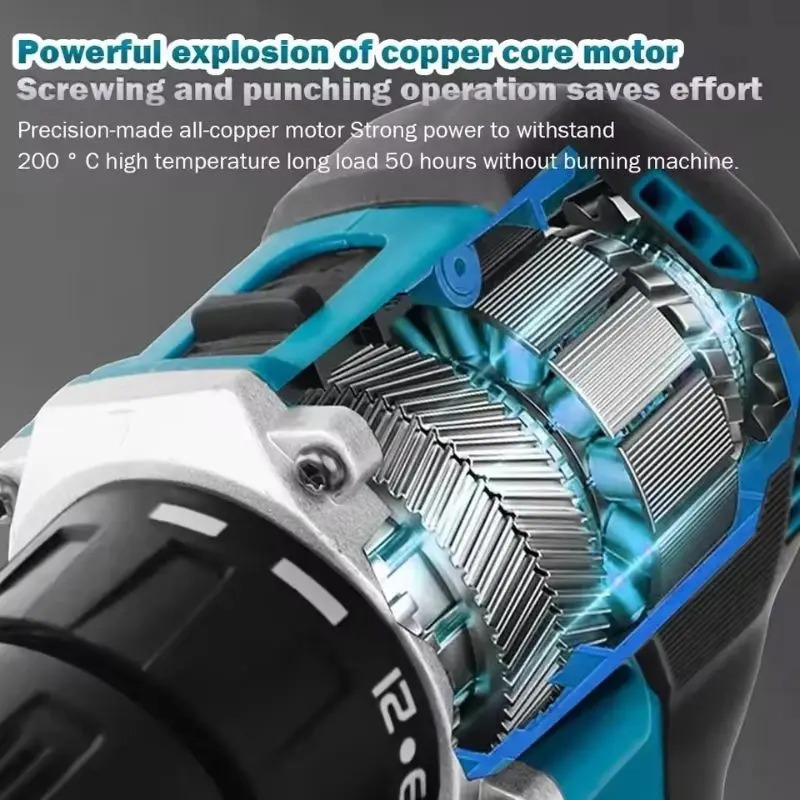 Makita Asli. DDF487 Bor Tanpa  - Power Tools Makita Set ulasan dan harga