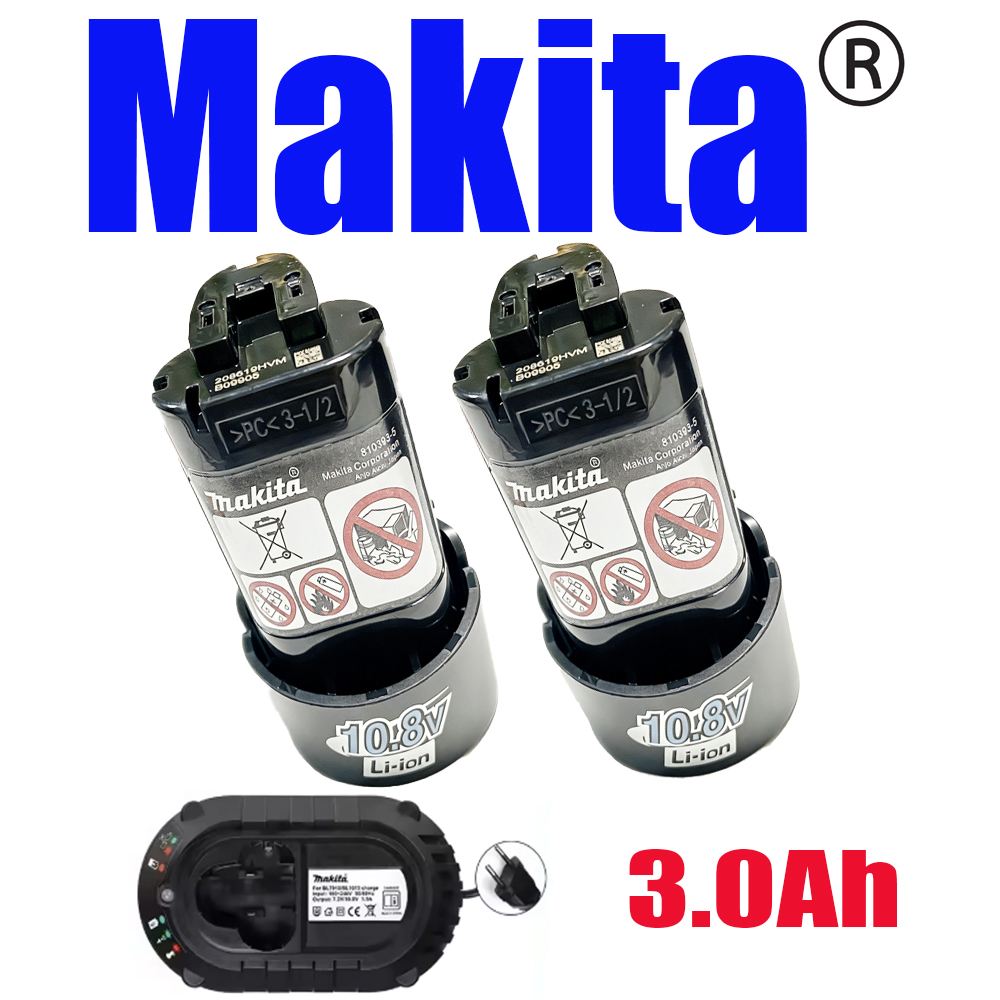🌸 🌸 Baterai asli Makita 10.8v  - Power Tools Makita Set ulasan dan harga
