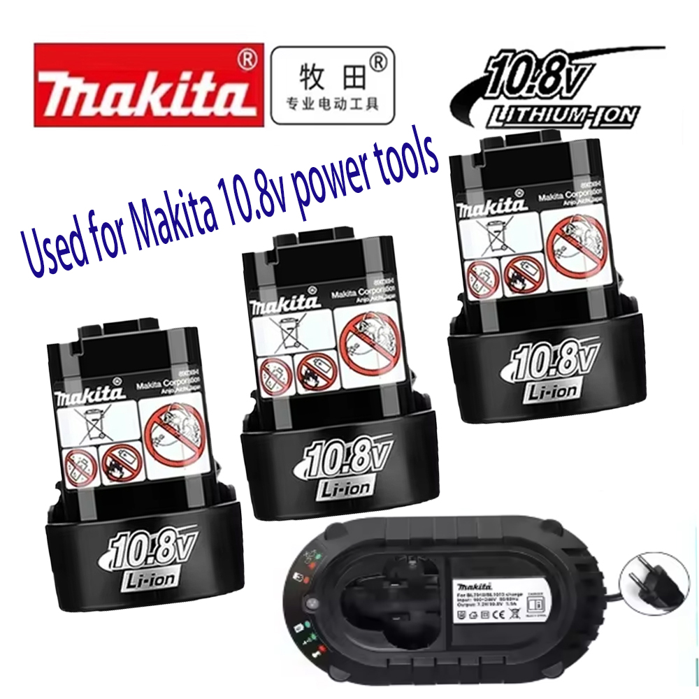 🌸 🌸 Baterai asli Makita 10.8v  - Power Tools Makita Set ulasan dan harga