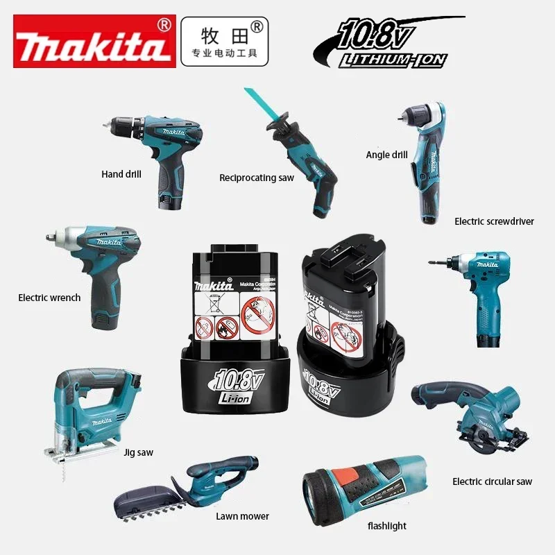 🌸 🌸 Baterai asli Makita 10.8v  - Power Tools Makita Set ulasan dan harga