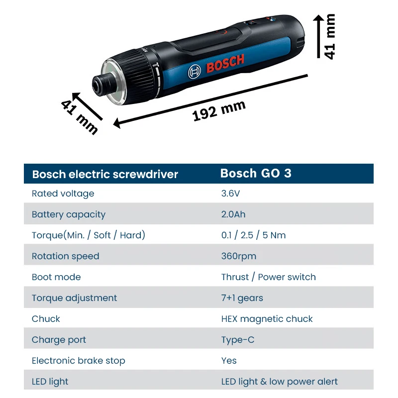 Obeng Listrik BOSCH Go 3 Obeng - Power Tools And Hand Tools ulasan dan harga