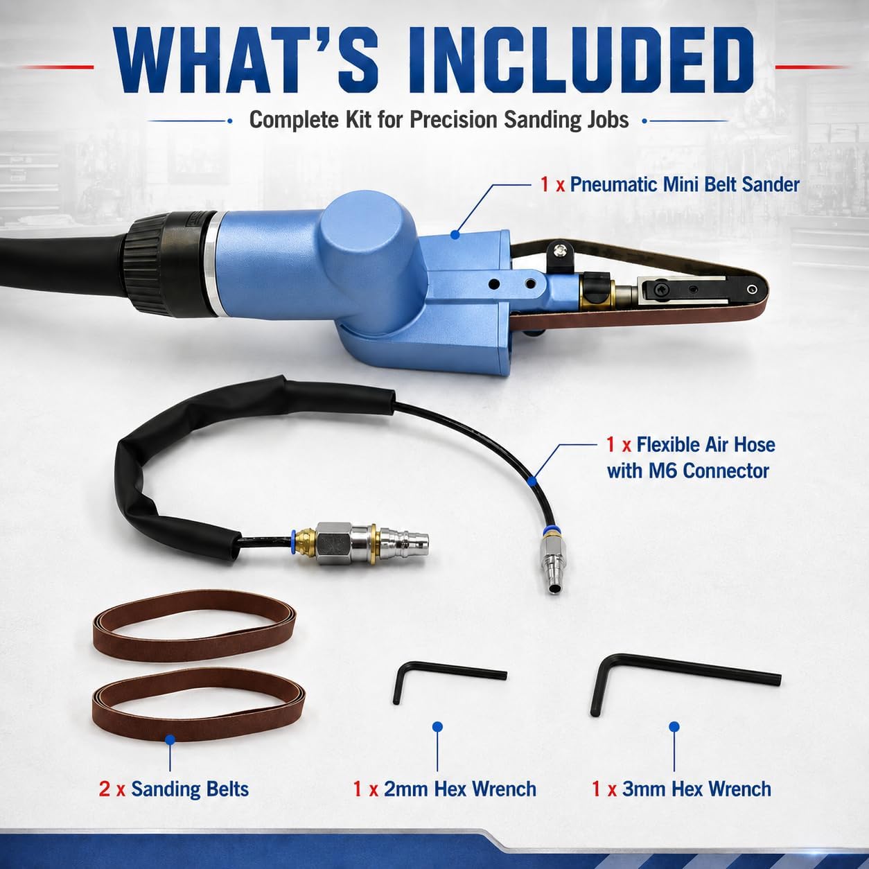 WILIN Pneumatic Finger Belt Sa - Detail Sander Corner ulasan dan harga