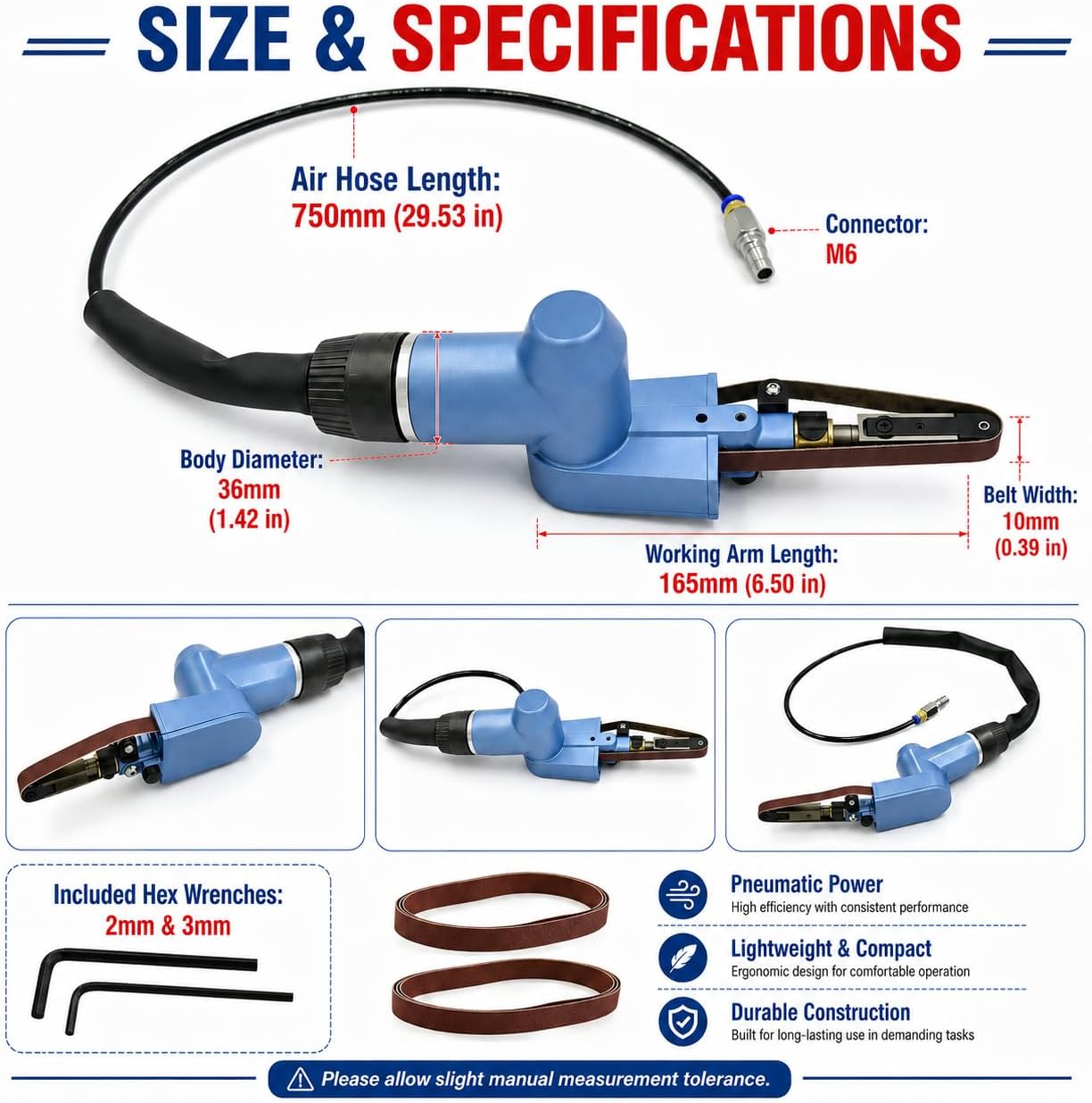 WILIN Pneumatic Finger Belt Sa - Detail Sander Corner ulasan dan harga