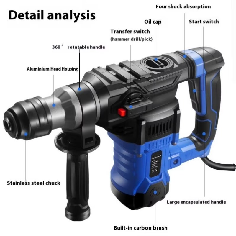 Bor Palu Listrik 1800w 220V Ke - Power Tools Hammer ulasan dan harga