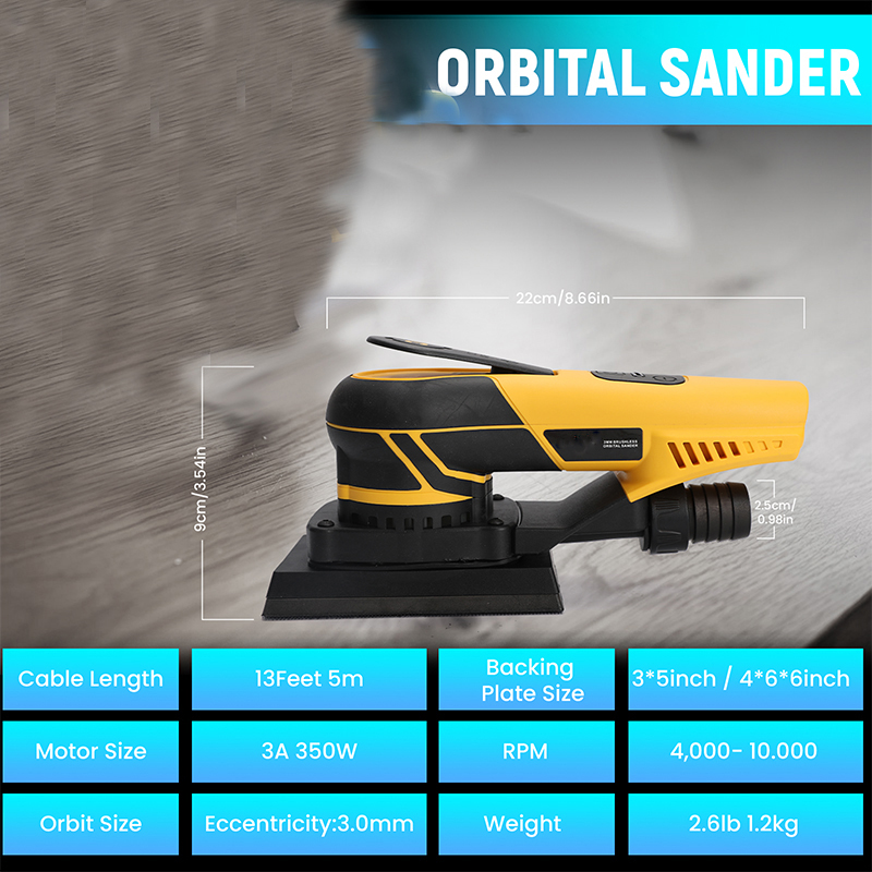Mesin penggosok elektrik 350W, - Detail Sander Corner ulasan dan harga