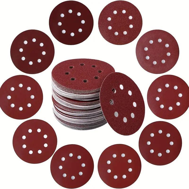 100PCS Amplas Cakram 8 Lubang  - Random Orbital Sander ulasan dan harga